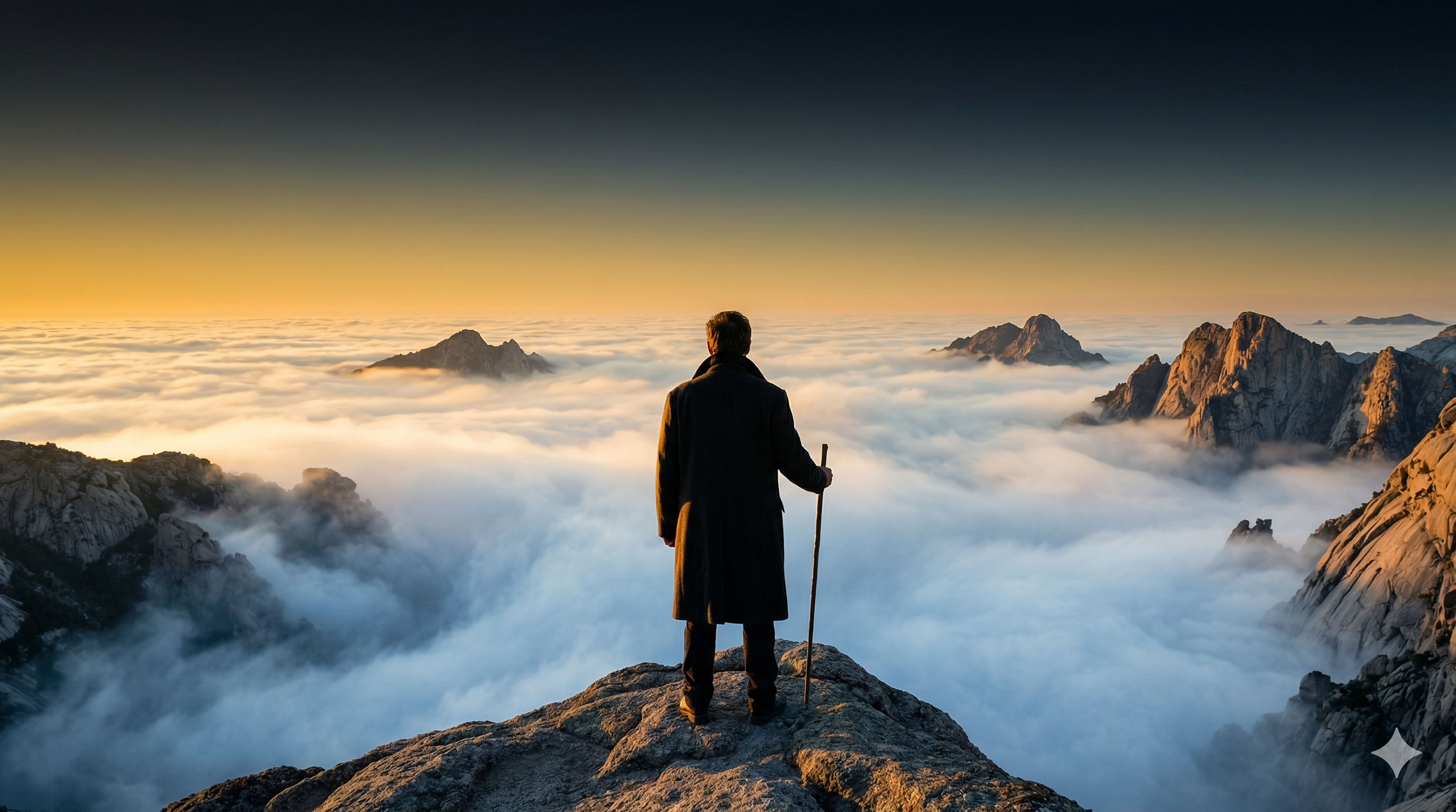 The Wanderer at golden hour